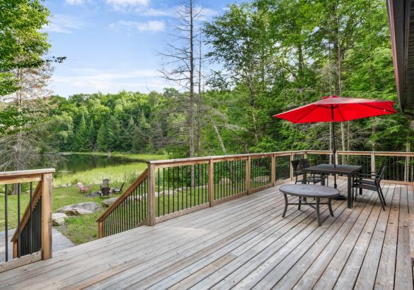 Deck looking out over the lake